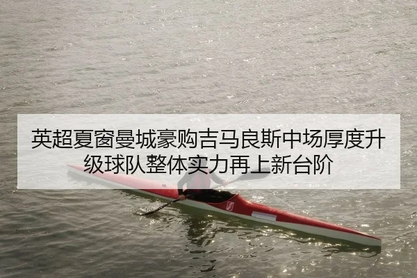 英超夏窗曼城豪购吉马良斯中场厚度升级球队整体实力再上新台阶